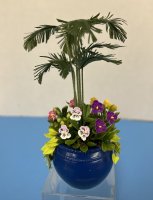 (image for) Large Pot Parlor Palm, Pansies, & Sweet Potato Vine