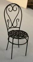 (image for) Black Wire Patio Chair