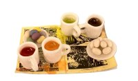 (image for) Easter Egg Dyeing on Newsprint