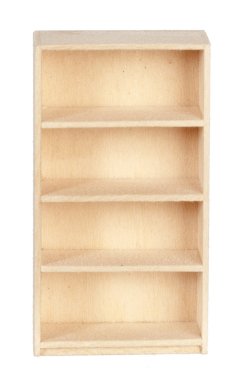 (image for) 1/24th Scale Small Basswood Bookcase