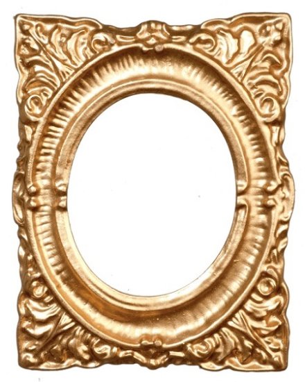 (image for) Oval Gold Frame - Click Image to Close