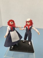 (image for) Raggedy Ann and Andy Polymer Clay Dolls