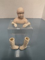 (image for) 7" Porcelain Ready-To-Paint "Elizabeth" Doll Kit
