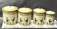 (image for) Quimper Handpainted Canister Set