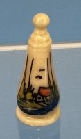 (image for) Scrimshaw type bottle painting on it