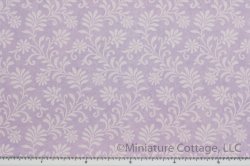 (image for) Lavender Wallpaper with White Floral Design
