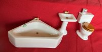 (image for) White Corner Bathtub Set