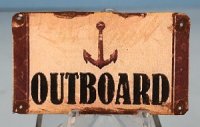 (image for) Tin Sign Outboard