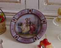 (image for) Sèvres Purple Amici Dollhouse Miniature Round Platter