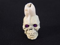 (image for) Skull with Candle Purple Eyes