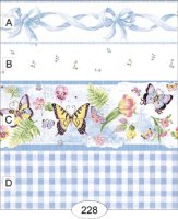 (image for) Bows and Butterflies - Blue - 228