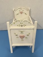 (image for) Vintage Hand Painted Baby Bed