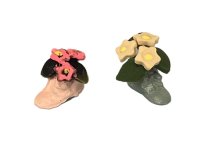 (image for) Baby Shoe Planter with Flower