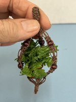 (image for) Macrame hanging plant holder with fern