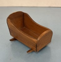 (image for) Walnut Baby Cradle