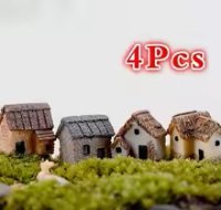 (image for) Four little resin houses