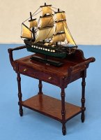 (image for) Vintage Handmade Ship non Mahogany Display Table