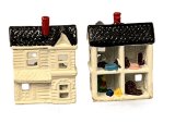 Metal dollhouse with furniture inside by Warwick of England (image for) Metal dollhouse with furniture inside by Warwick of England
