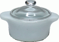 (image for) Covered baking dish with glass top