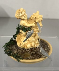 (image for) Cherub Riding Sea Horse Water Fountain
