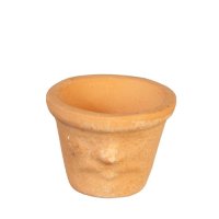 (image for) Small Round Terracotta Face Pot