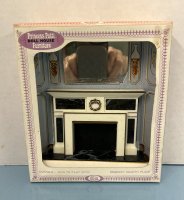 (image for) Princess Patti Fireplace and Mirror without the gold frame in box