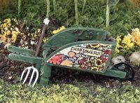 (image for) 1/48" Scale Sunflower Sue Wheelbarrow & Pitchfork