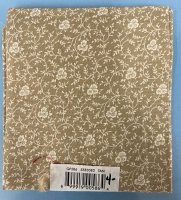 (image for) Khaki with Floral Design Fat Quarter