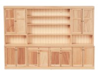 (image for) Downton Abby style kitchen wall set/oak