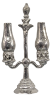 (image for) Silver Metal Double Oil Lamp