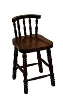 (image for) Mahogany Finish Counter Stool