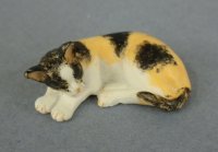 (image for) Calico Cat Curled Up