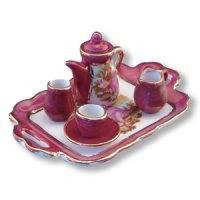 (image for) Limoges Style Tea Set w/Tray