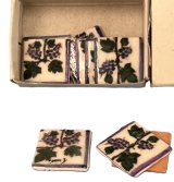 (image for) A box of tiny hand painted tiles from Genzano Di Roma