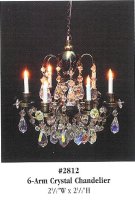 (image for) 6-Arm Crystal Chandelier