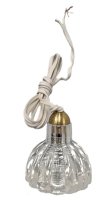 (image for) Vintage Faceted Crystal Acrylic Pendant Light--Wired
