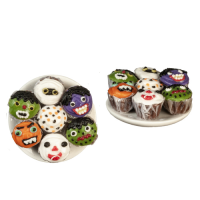 (image for) 7 Cupcakes/Plate/Halloween