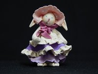 (image for) Rabbit with Dress and Bonnet