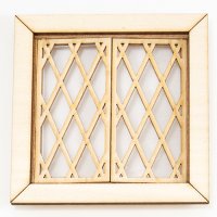 (image for) Square Casement Window, Diamond, Working