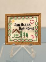 (image for) Cross Stitch Sampler-God Bless Our Home