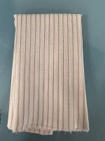 (image for) Pink & White Cotton Stripe Fabric