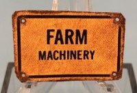 (image for) Tin Sign Farm Machinery