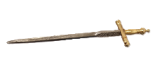 3" Metal Sword with Gold Tone Handles (image for) 3" Metal Sword with Gold Tone Handles