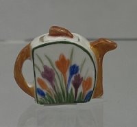 (image for) Handpainted Porcelain Art Deco Crocus Teapot