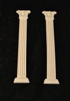 Dolls House 1/12 scale  Pair of 9" high pillars  Fluted column  DHD4121 