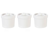 (image for) Canisters W/Lids/3/White