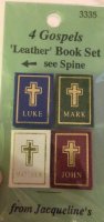 4 Gospels Leather Book Set