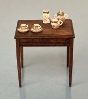 (image for) Side Table with China Pieces