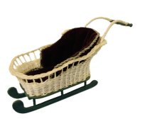 (image for) Child's wicker sleigh