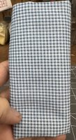 (image for) Blue and White Checked Cotton Fabric